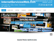 Tablet Screenshot of internetserviciosweb.com